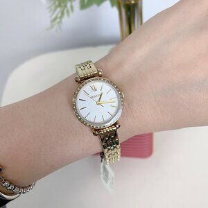 Fossil BQ3503 Tillie Mini Three-Hand Gold-Tone Stainless Steel Watch